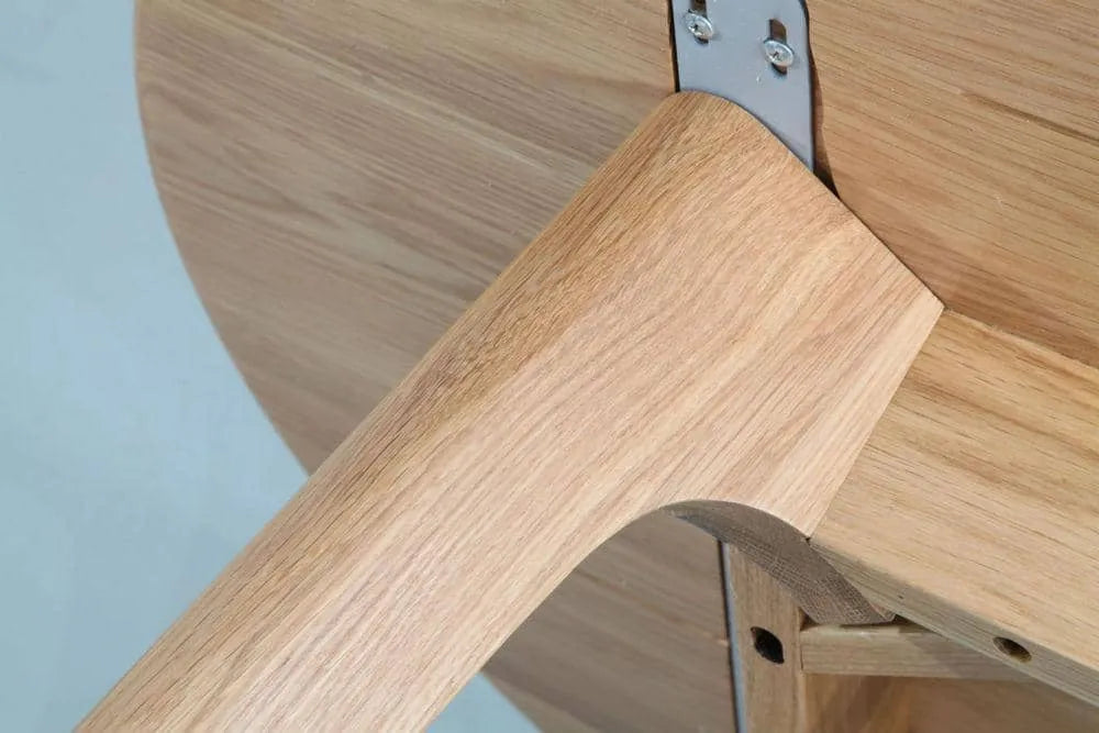 Magnus Dining Table Round 100cm Diameter Solid American Oak