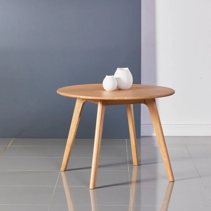 Magnus Dining Table Round 100cm Diameter Solid American Oak
