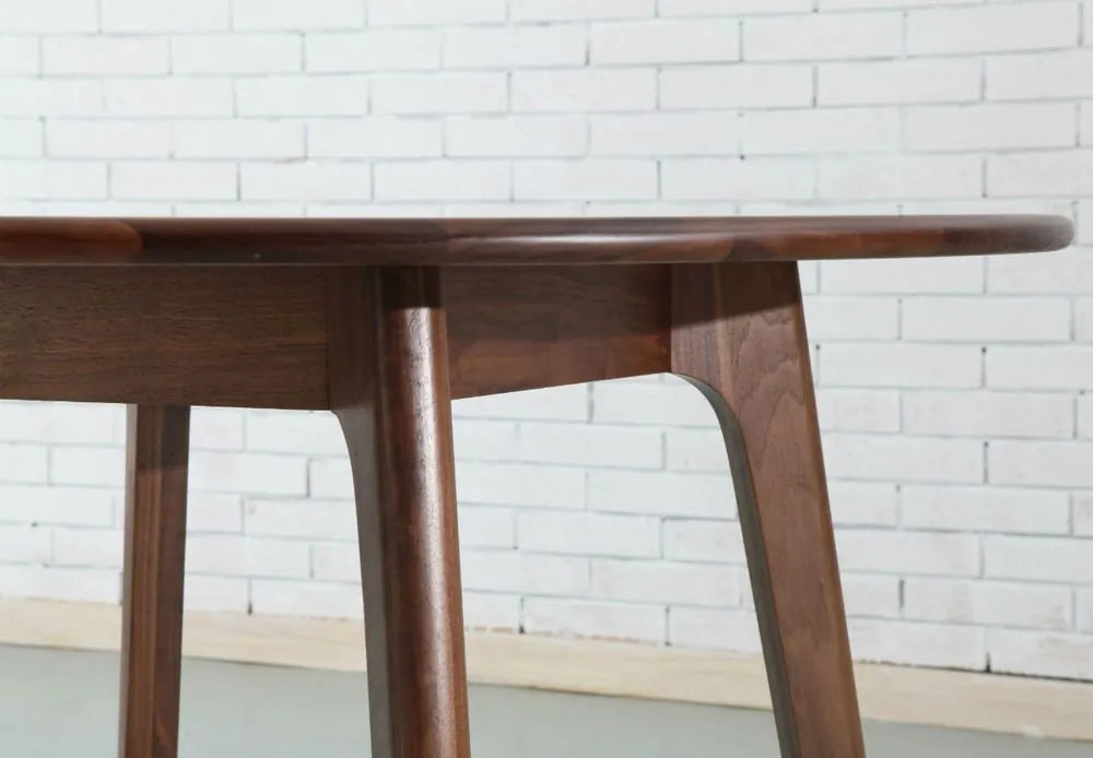 Magnus Dining Table Round 100cm Diameter Solid American Walnut