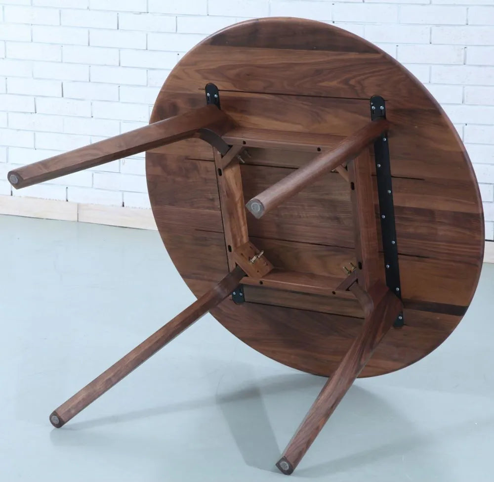 Magnus Dining Table Round 100cm Diameter Solid American Walnut