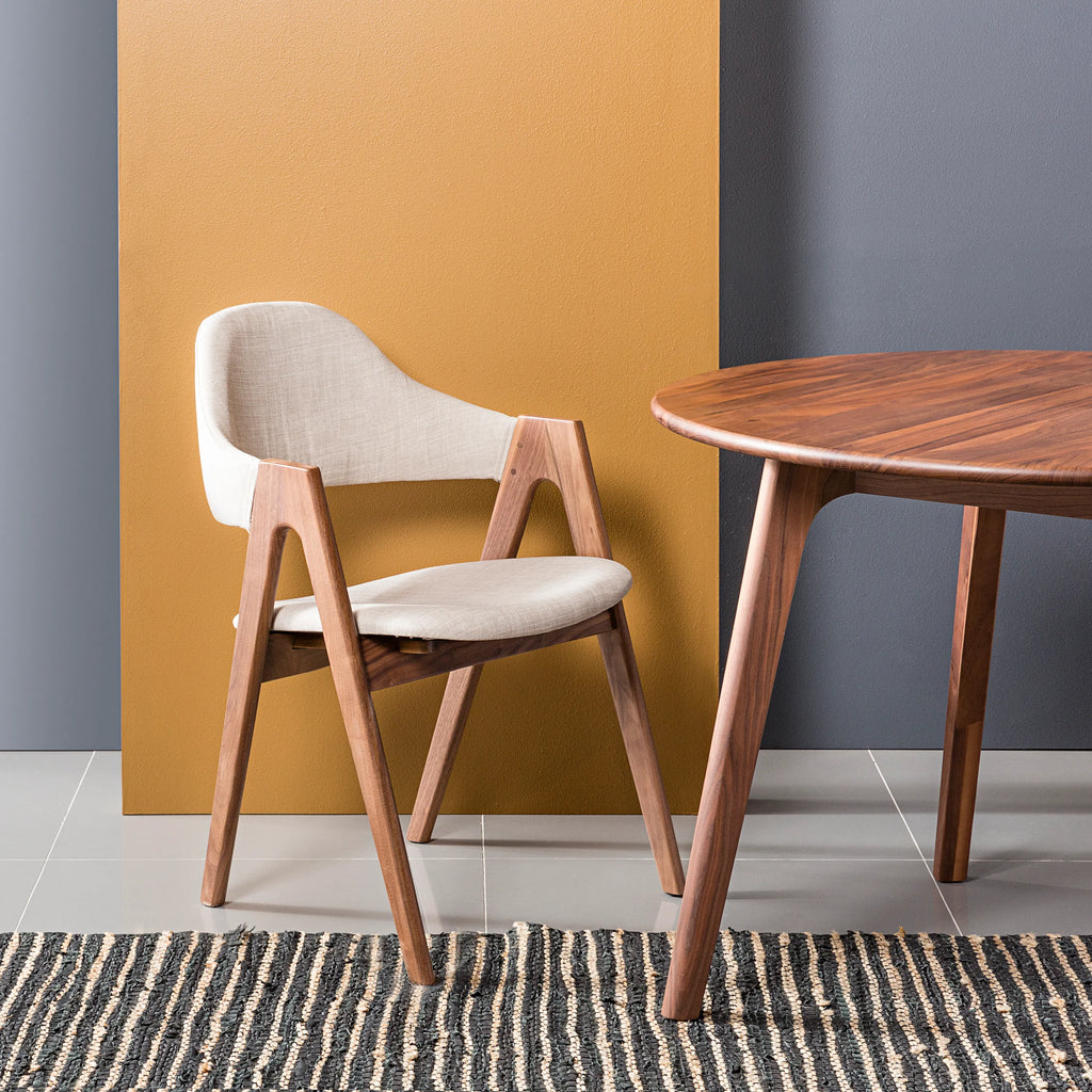 Magnus Dining Table Round 100cm Diameter Solid American Walnut