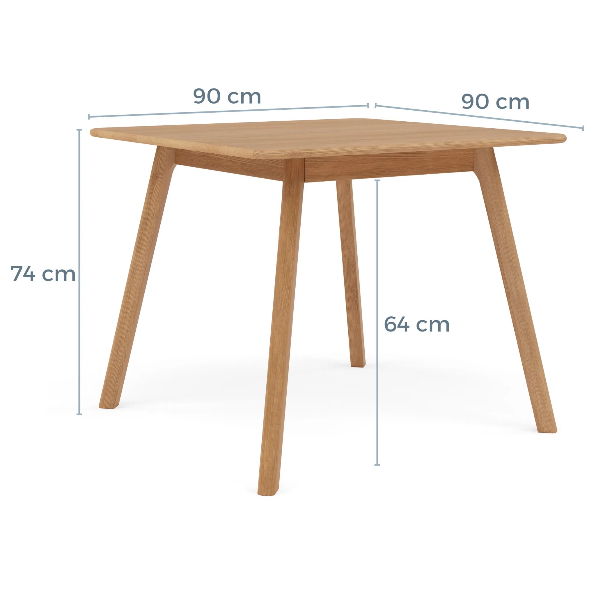 Magnus Dining Table Square 90 x 90cm Solid American Oak