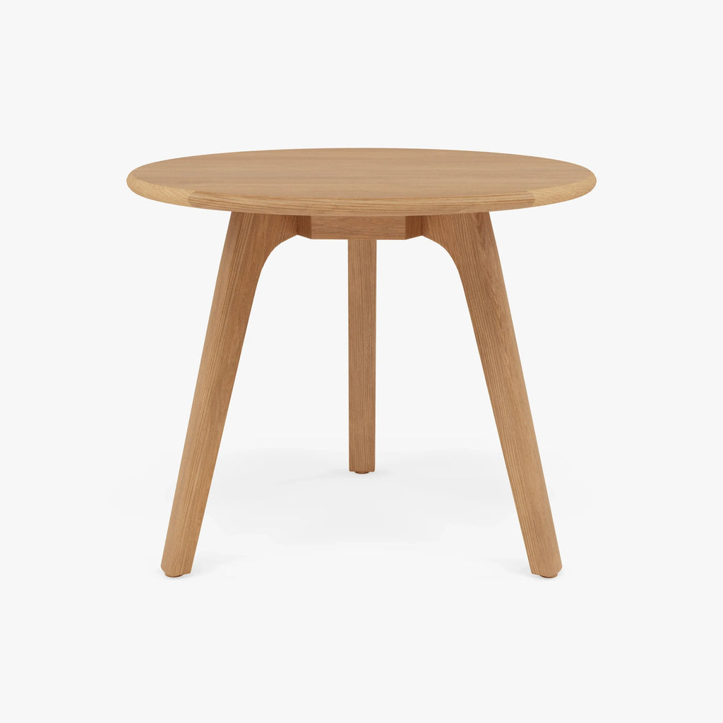 Magnus Side Table Round 60cm Diameter Solid American Oak