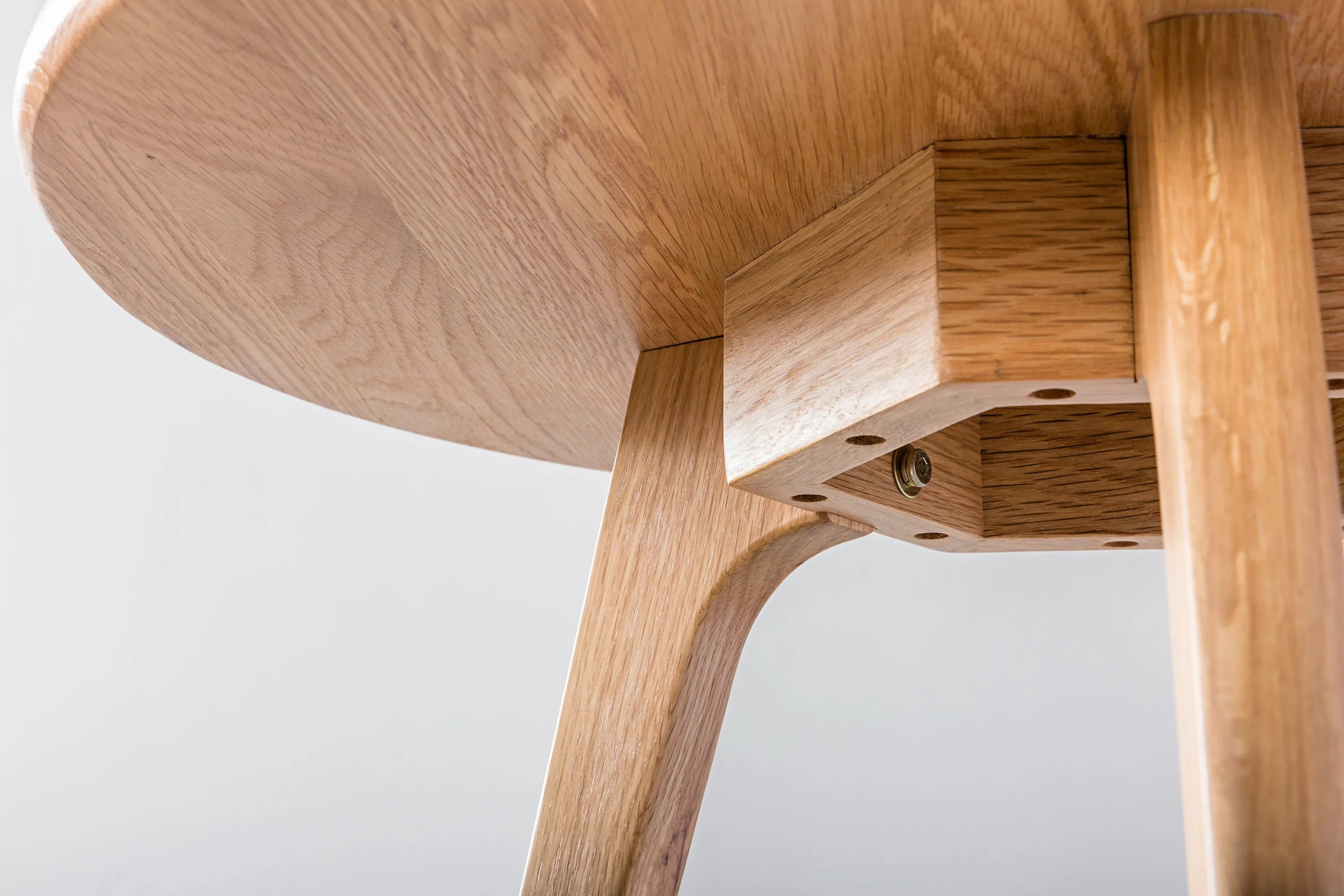 Magnus Side Table Round 60cm Diameter Solid American Oak