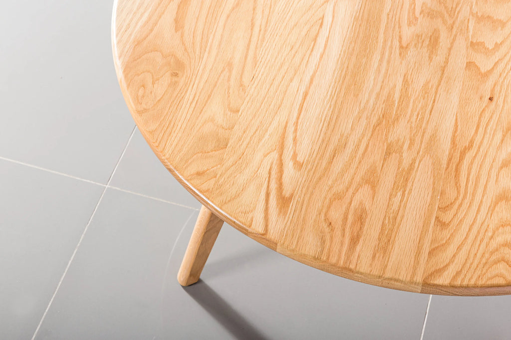 Magnus Side Table Round 60cm Diameter Solid American Oak