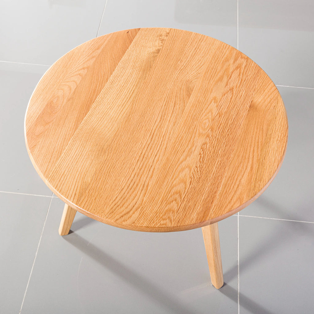 Magnus Side Table Round 60cm Diameter Solid American Oak