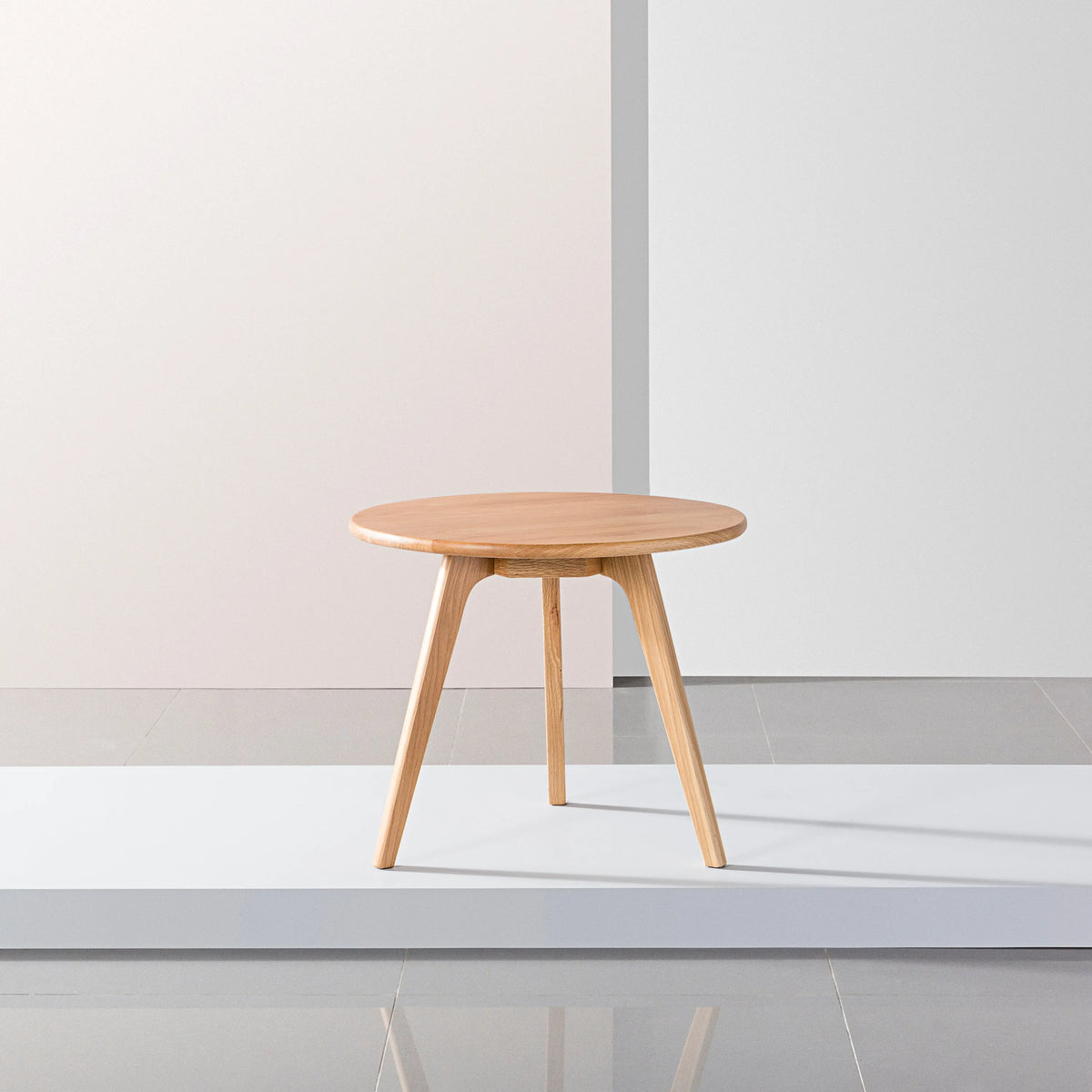 Magnus Side Table Round 60cm Diameter Solid American Oak