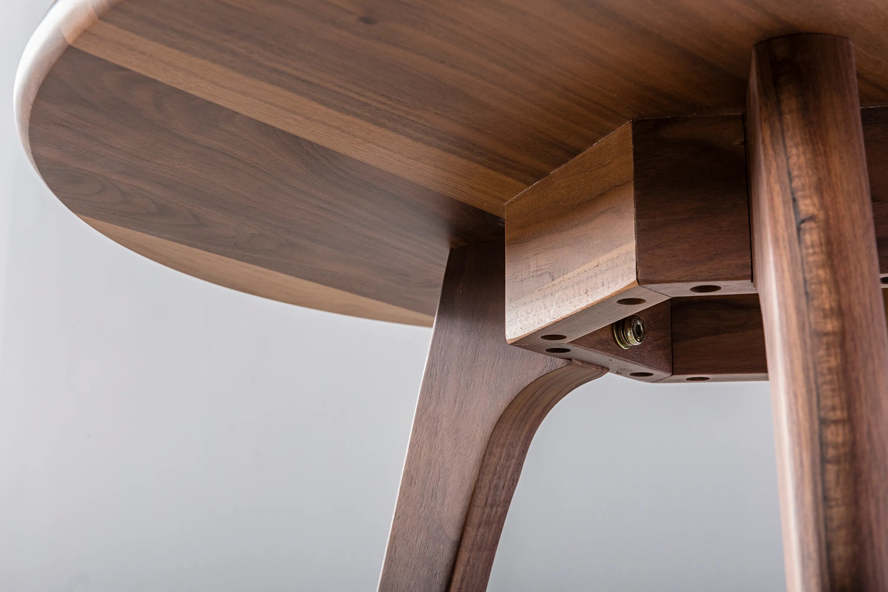 Magnus Side Table Round 60cm Diameter Solid American Walnut