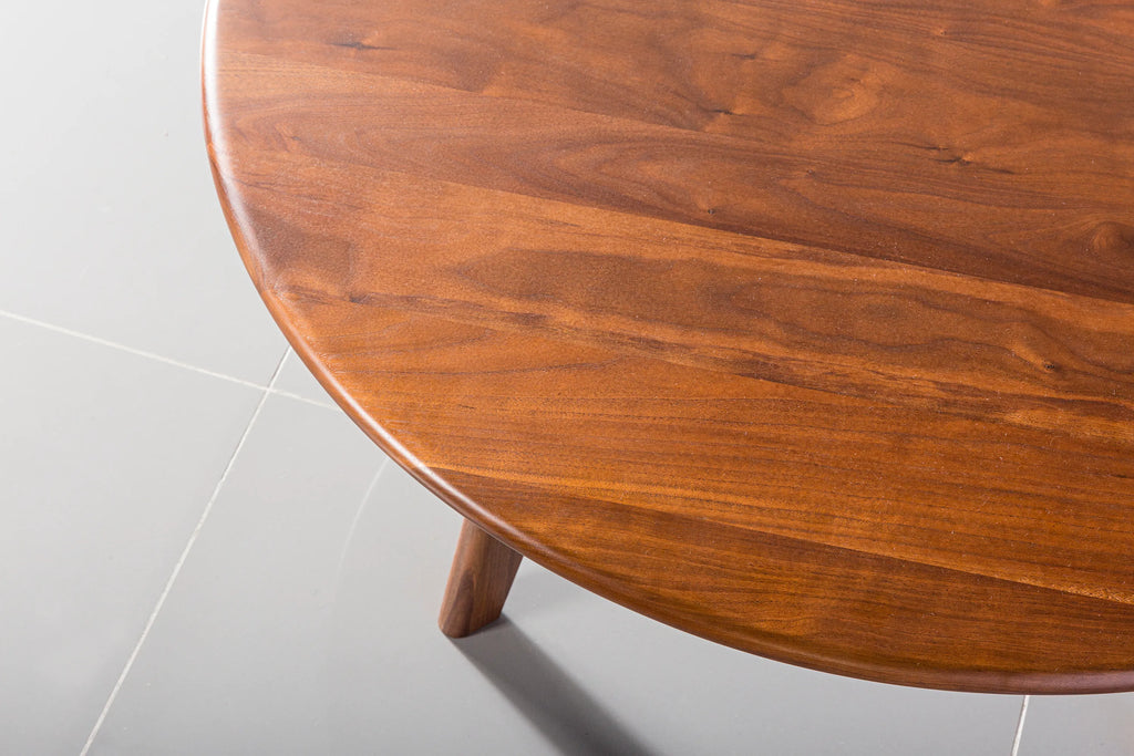 Magnus Side Table Round 60cm Diameter Solid American Walnut