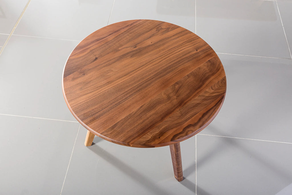 Magnus Side Table Round 60cm Diameter Solid American Walnut