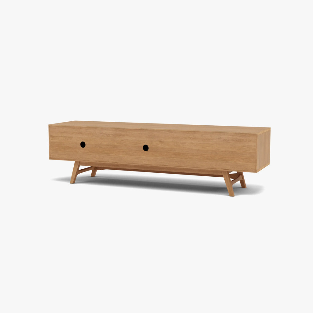Magnus TV and Media Console 180 x 45cm Solid American Oak