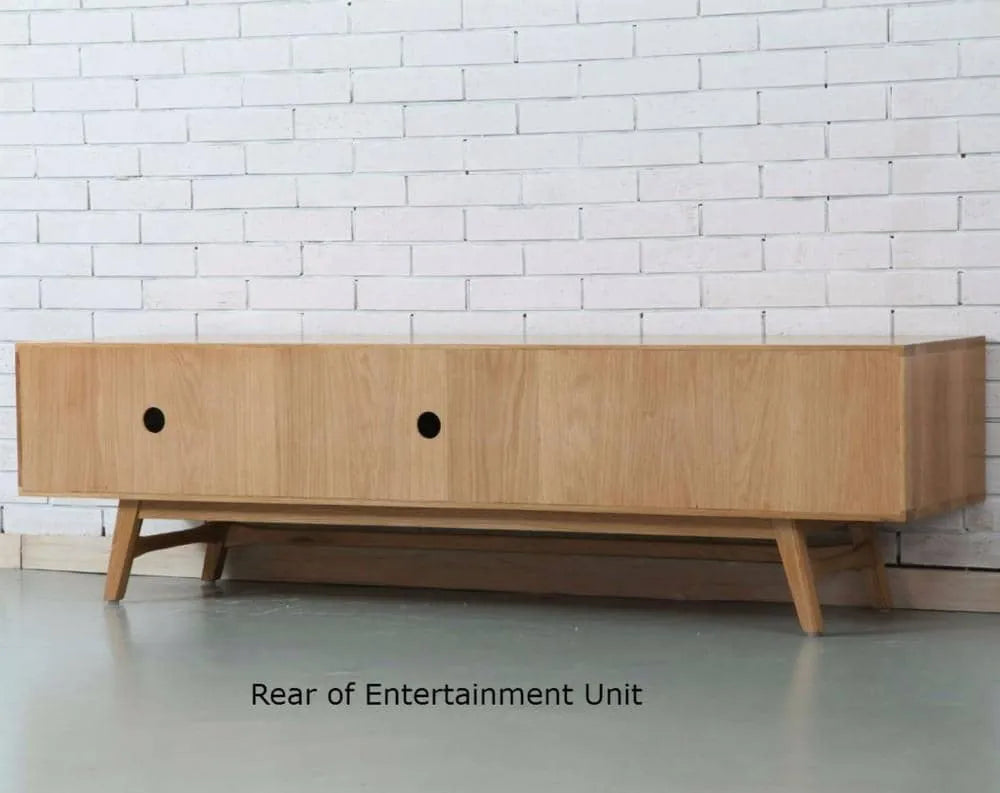 Magnus TV and Media Console 180 x 45cm Solid American Oak