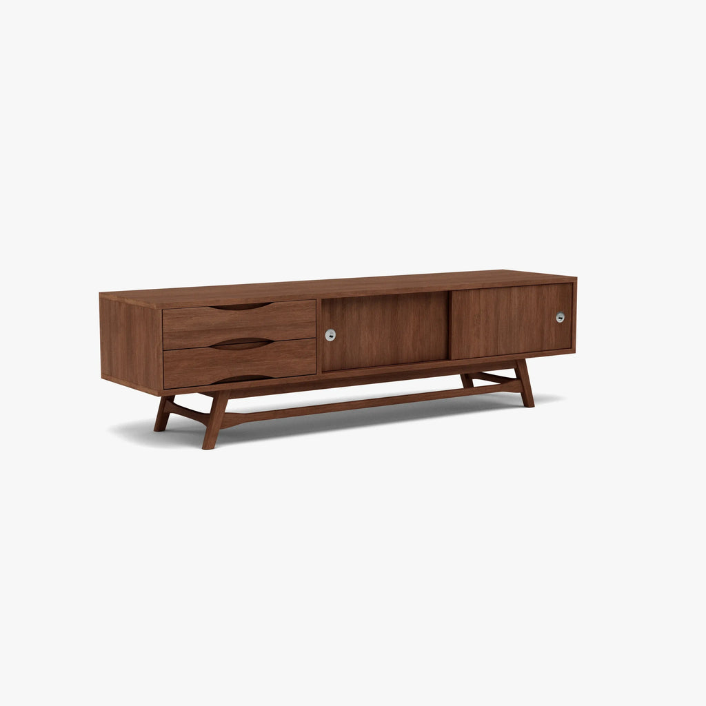 Magnus TV and Media Console 180 x 45cm Solid American Walnut
