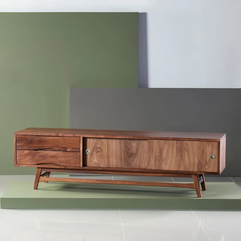 Magnus TV and Media Console 180 x 45cm Solid American Walnut