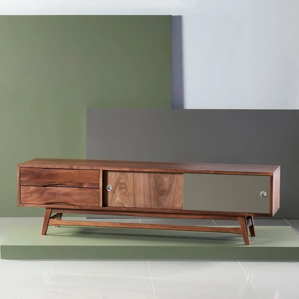 Magnus TV and Media Console 180 x 45cm Solid American Walnut