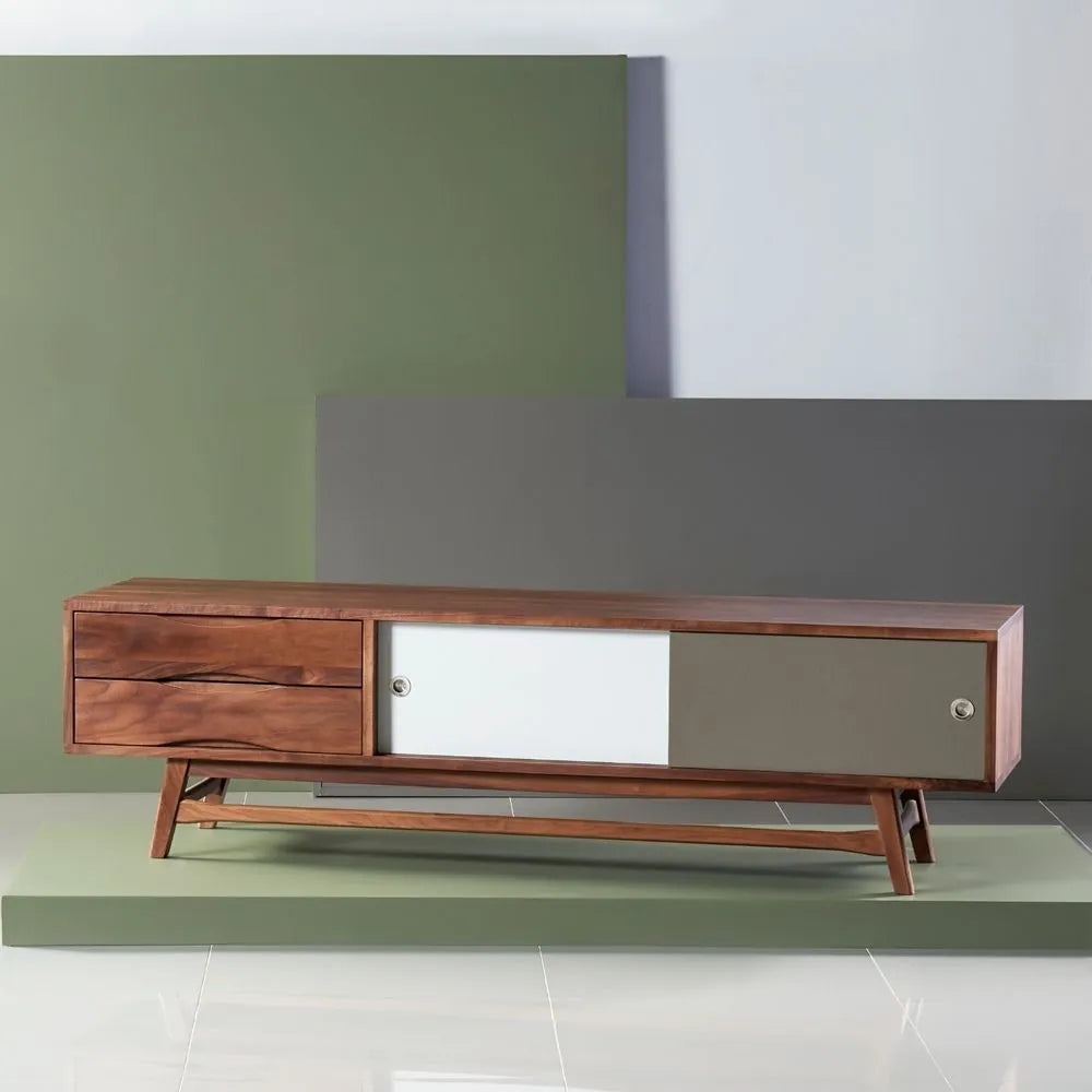 Magnus TV and Media Console 180 x 45cm Solid American Walnut