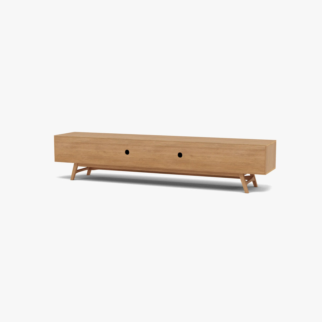 Magnus TV and Media Console 240 x 45cm Solid American Oak