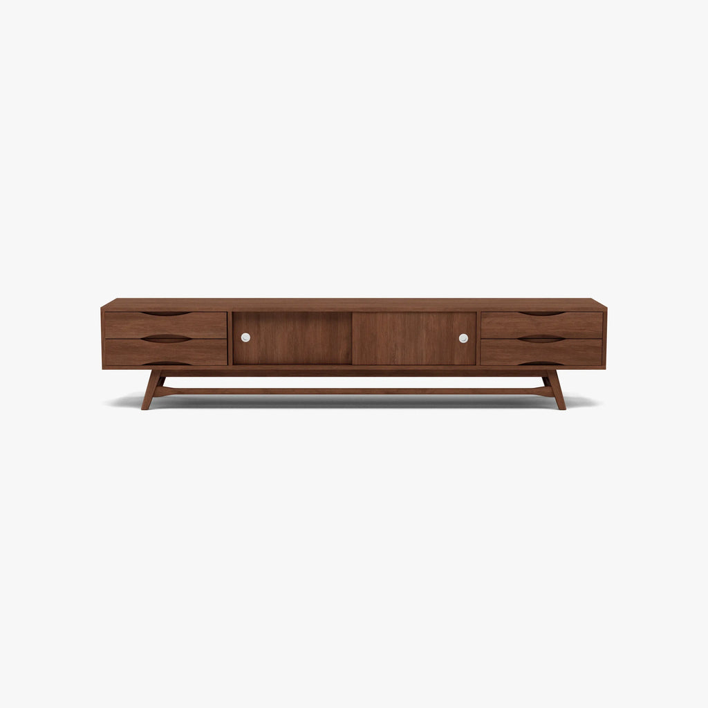 Magnus TV and Media Console 240 x 45cm Solid American Walnut