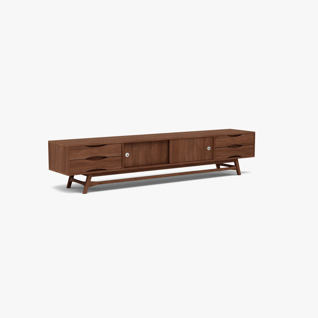 Magnus TV and Media Console 240 x 45cm Solid American Walnut