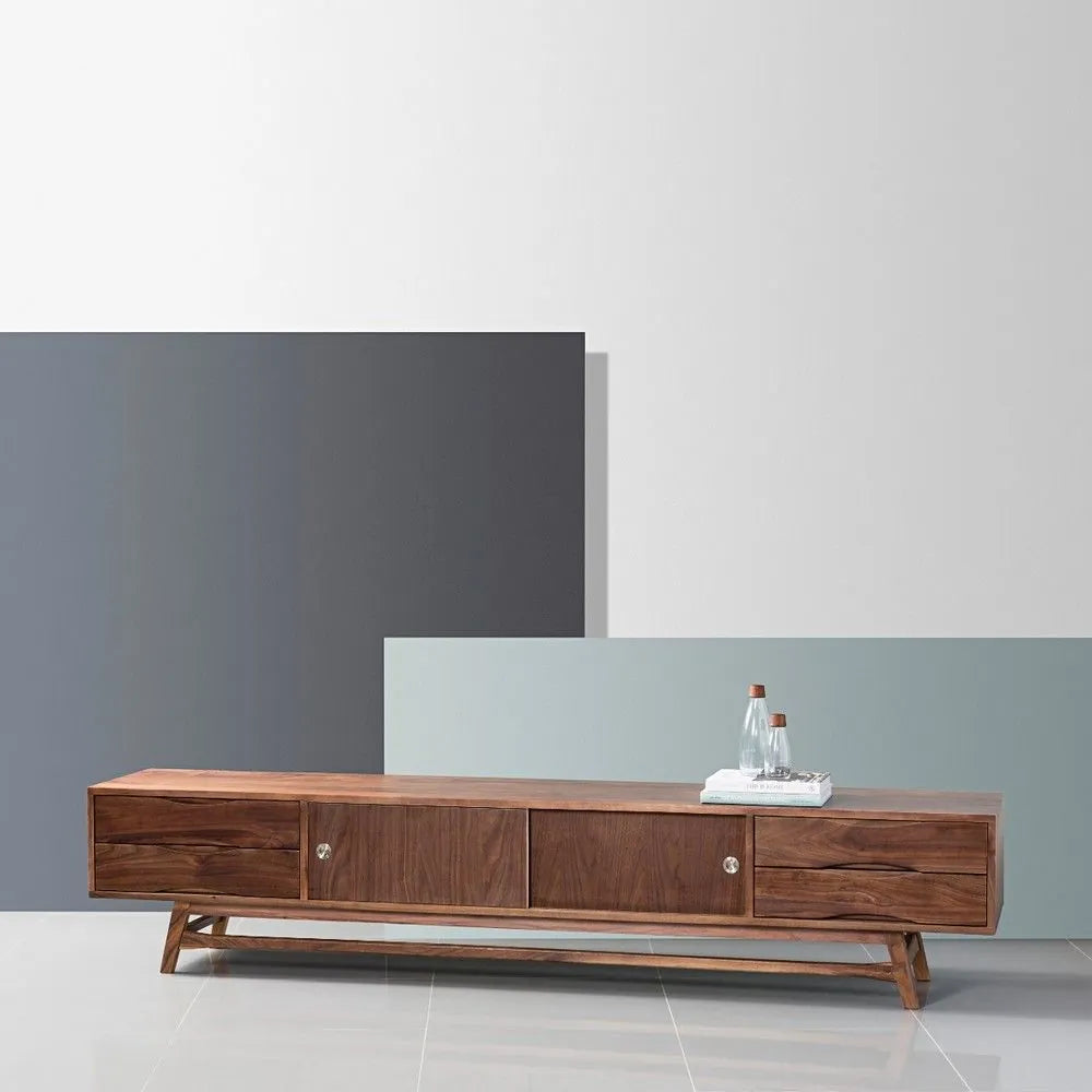 Magnus TV and Media Console 240 x 45cm Solid American Walnut