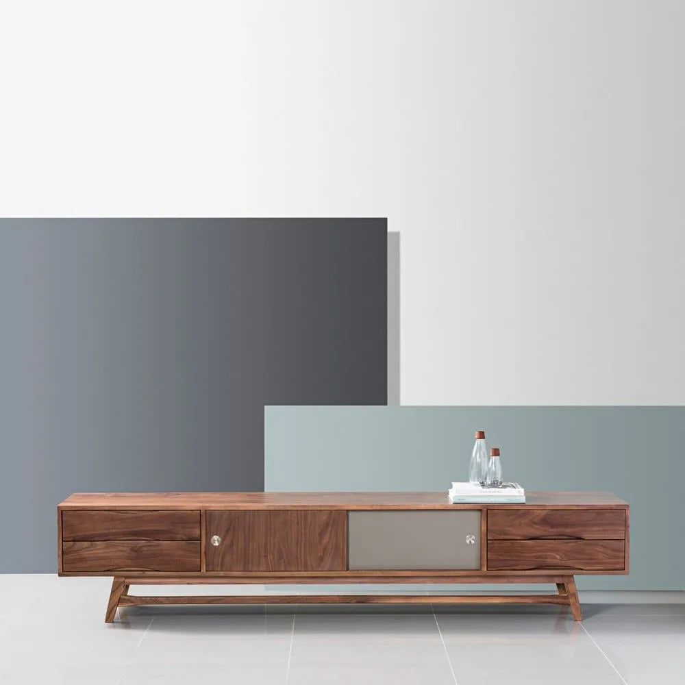 Magnus TV and Media Console 240 x 45cm Solid American Walnut