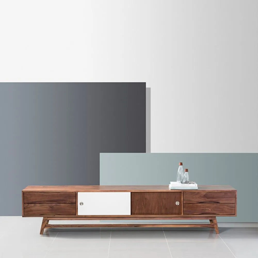 Magnus TV and Media Console 240 x 45cm Solid American Walnut