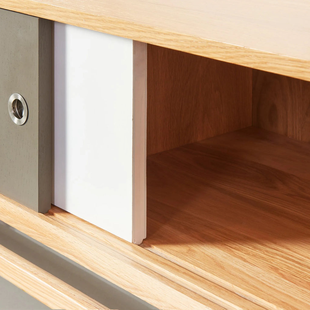 Magnus TV and Media Console Solid American Oak