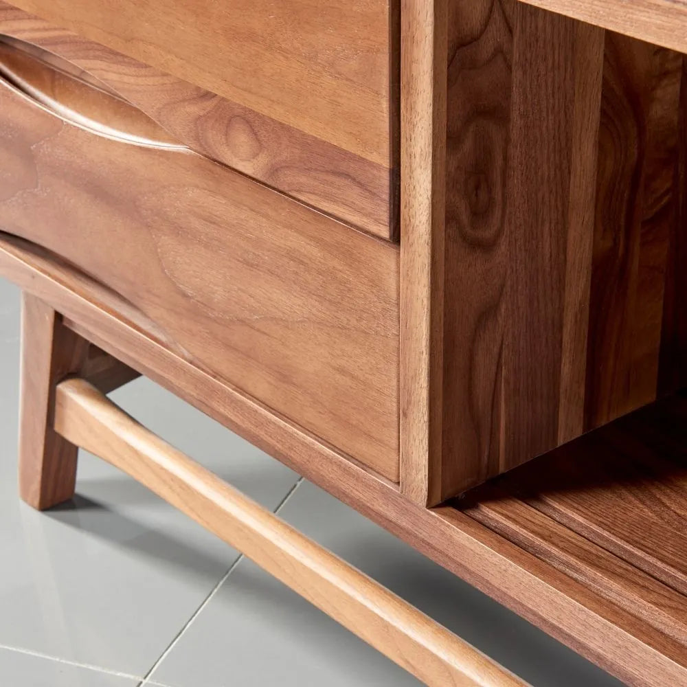 Magnus TV and Media Console Solid American Walnut