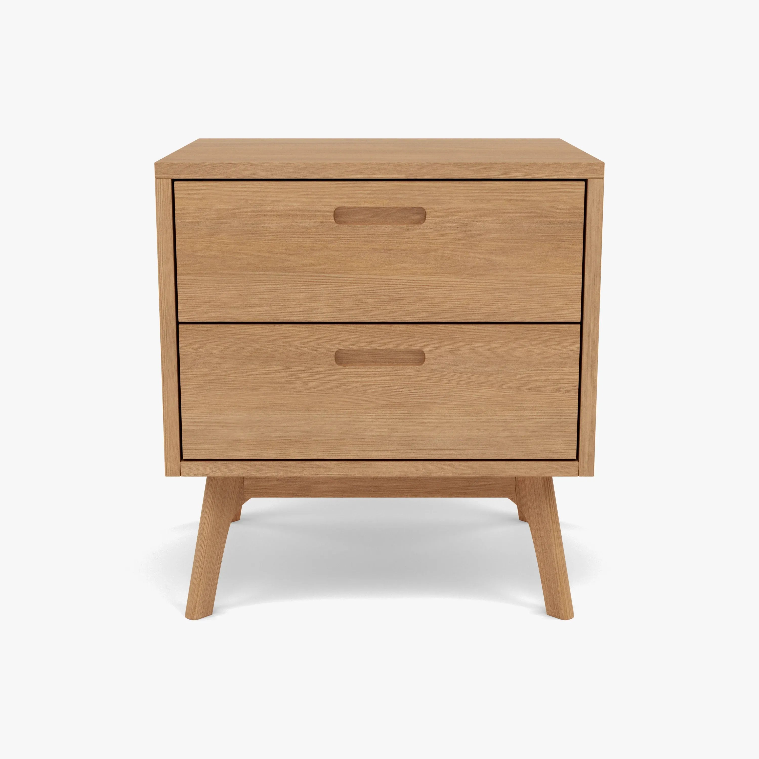 Maximus Bedside Table 2 Drawers 55 x 45cm Solid American Oak
