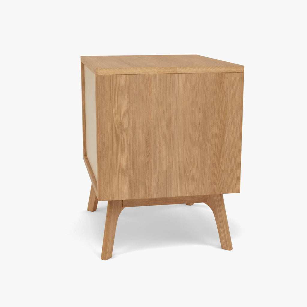 Maximus Bedside Table 2 Drawers 55 x 45cm Solid American Oak