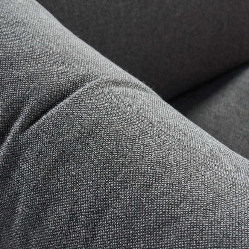 Olivia Armchair Granite Grey Fabric Solid American Oak