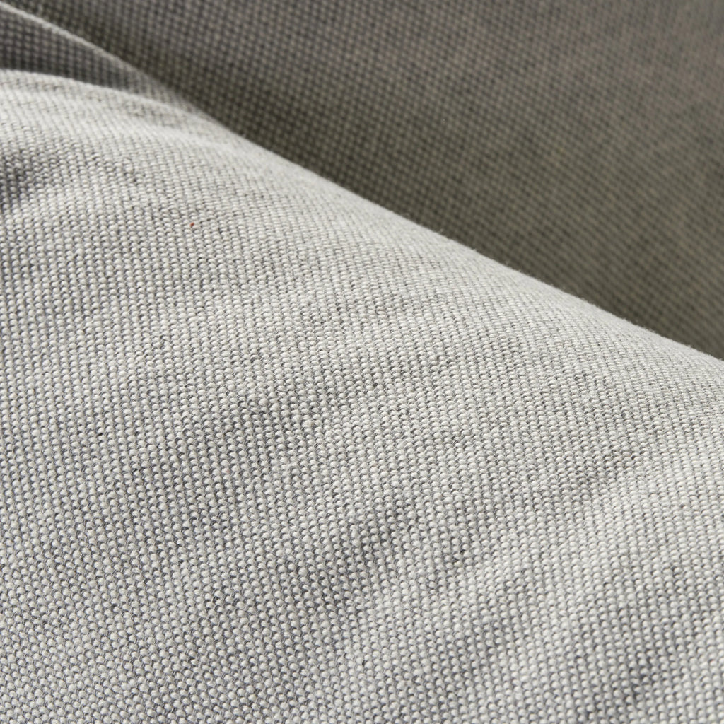 Olivia Armchair Soft Grey Fabric Solid American Oak