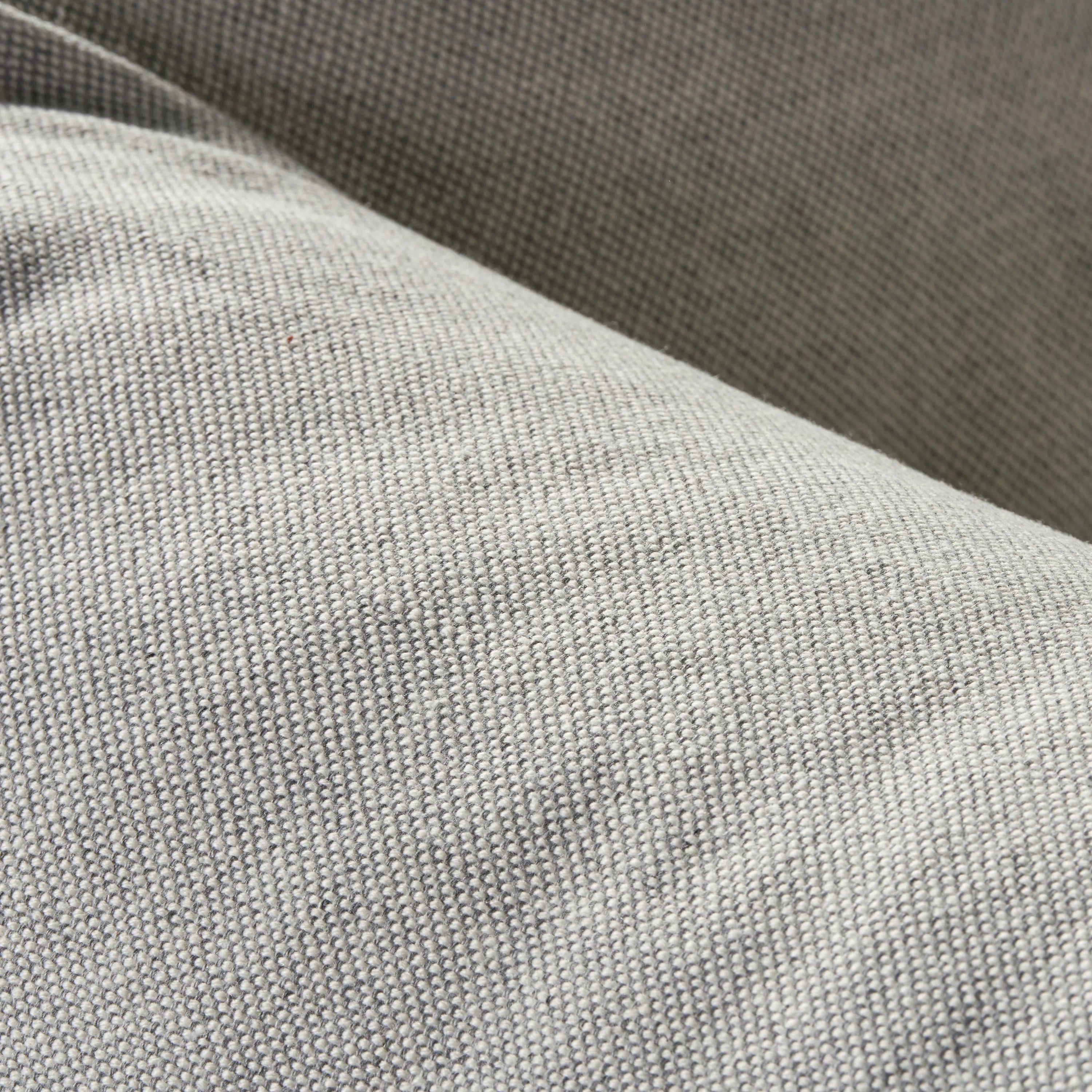 Olivia Armchair Soft Grey Fabric Solid American Oak