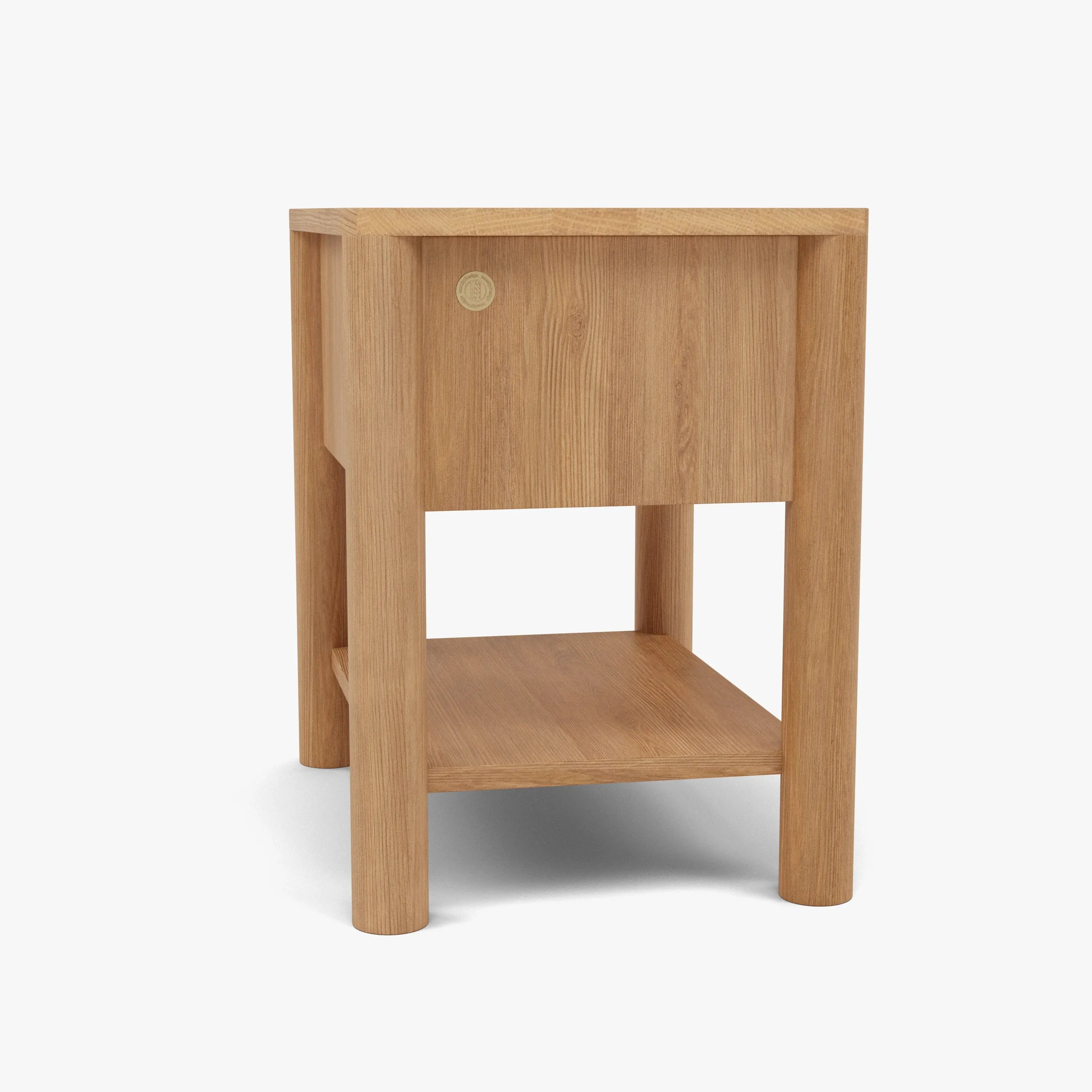 Olivia Bedside Table 1 Drawer 55 x 40cm Solid American Oak