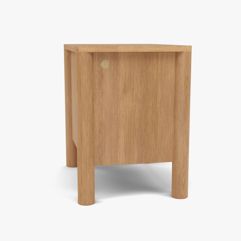 Olivia Bedside Table 2 Drawers 55 x 40cm Solid American Oak