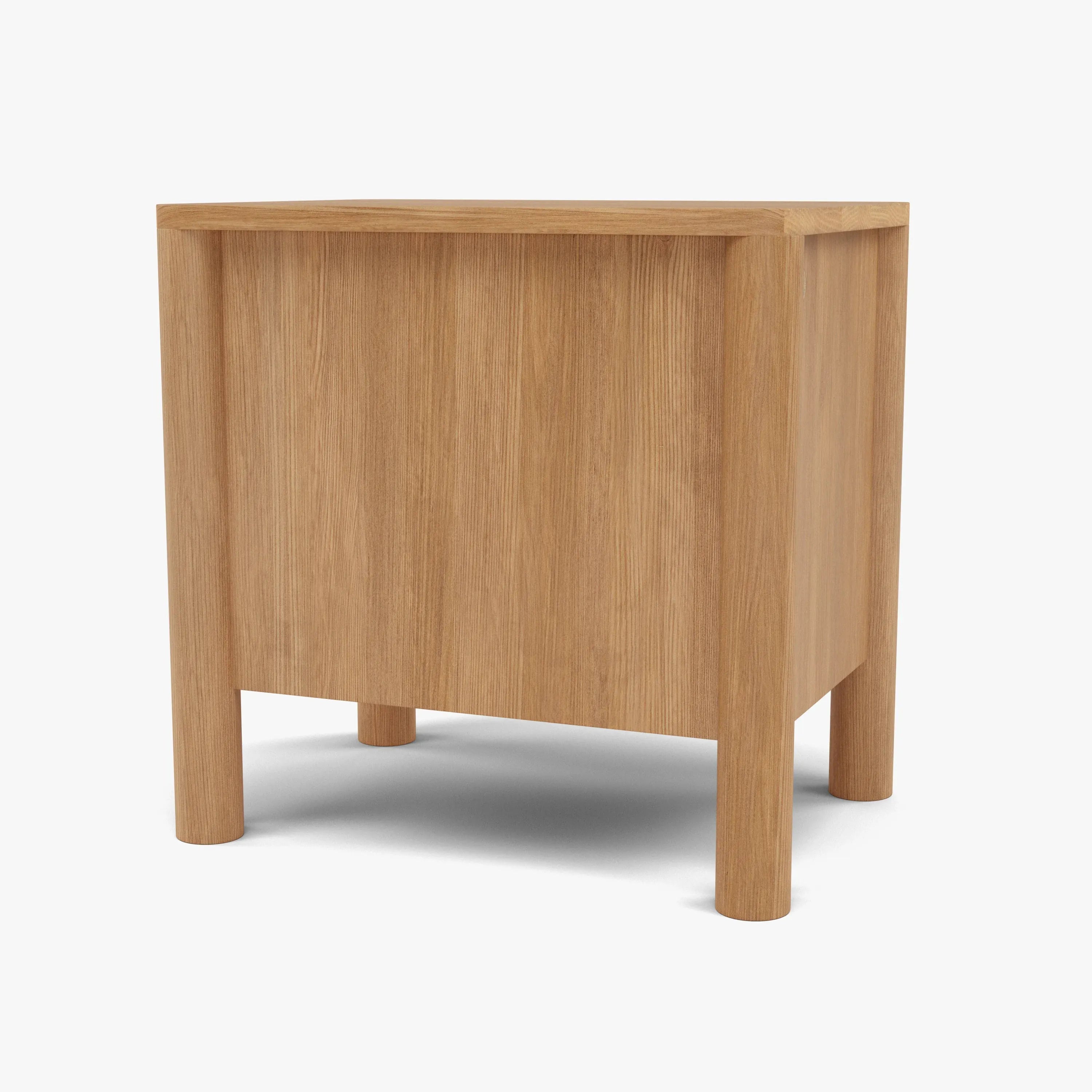 Olivia Bedside Table 2 Drawers 55 x 40cm Solid American Oak