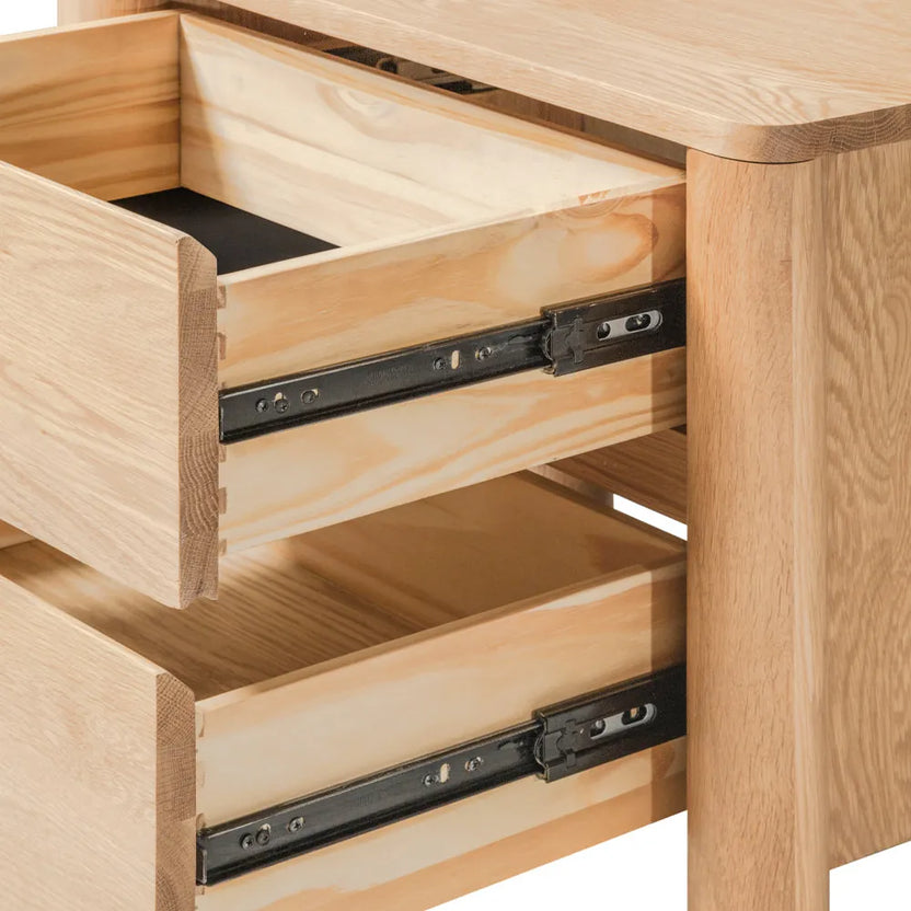 Olivia Bedside Table 2 Drawers 55 x 40cm Solid American Oak