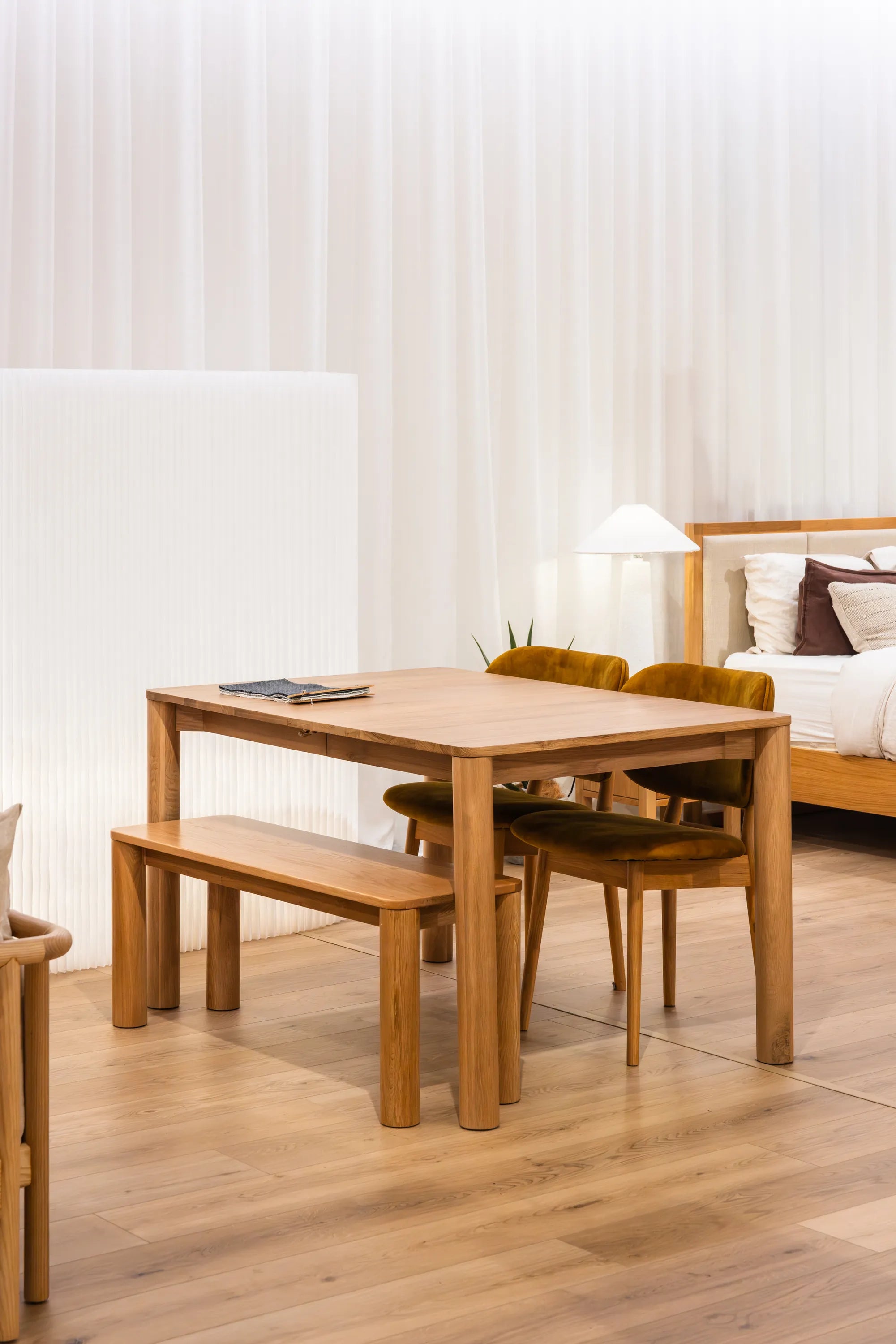 Olivia Bench Solid American Oak