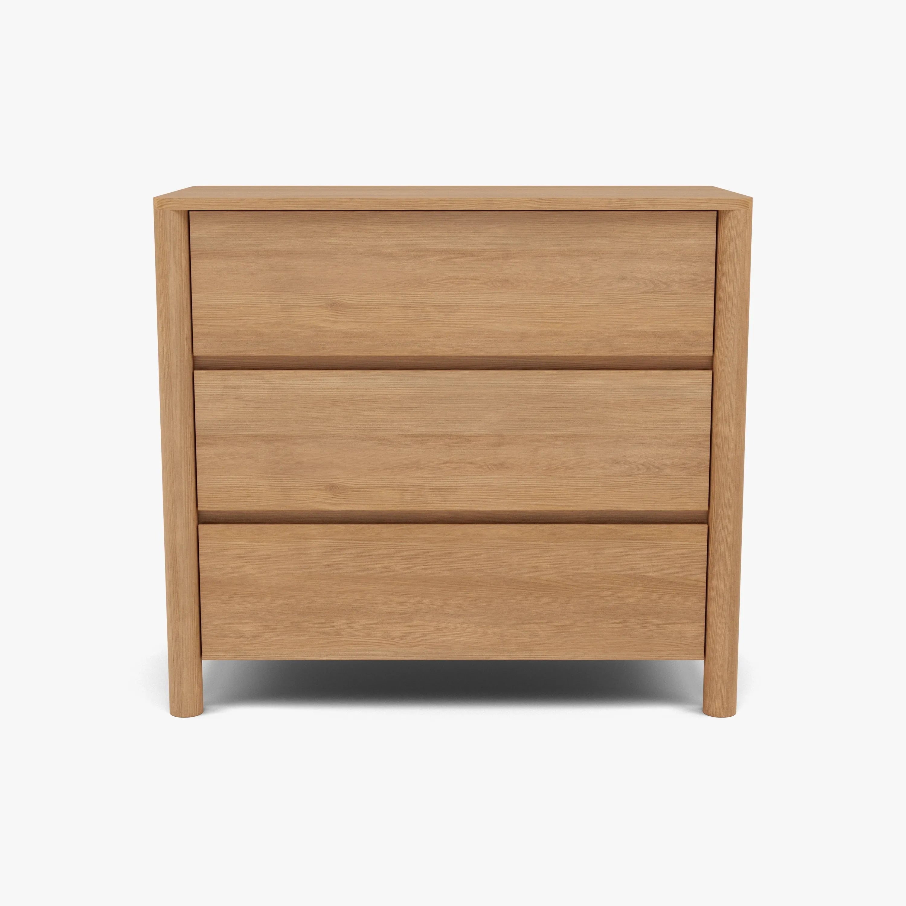 Olivia Chest 3 Drawers 100 x 50cm Solid American Oak