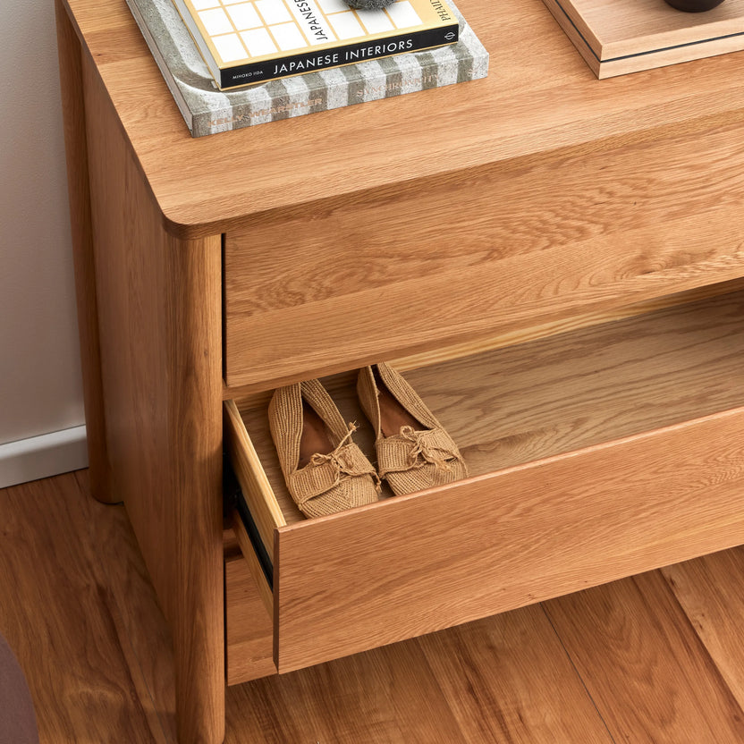 Olivia Chest 3 Drawers 100 x 50cm Solid American Oak