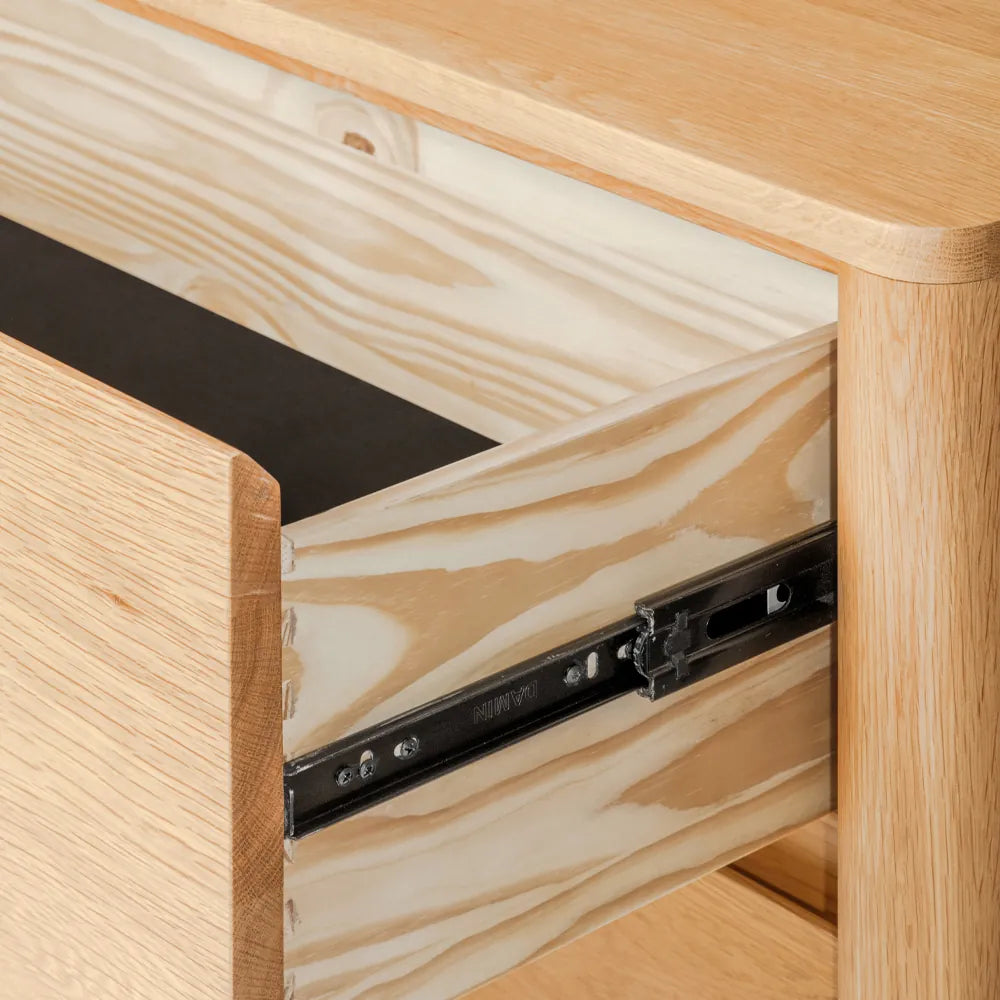 Olivia Chest 3 Drawers 100 x 50cm Solid American Oak