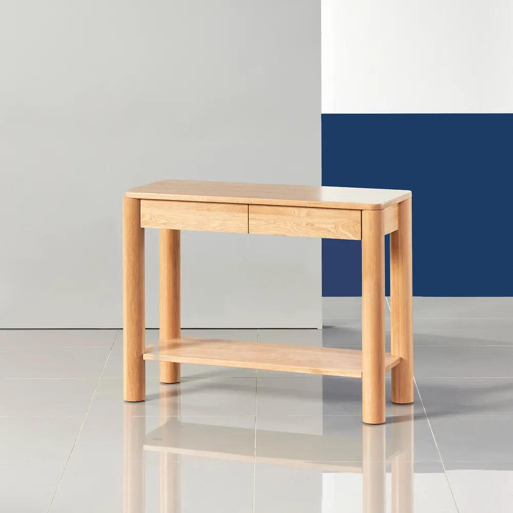 Olivia Console Table 100 x 40cm Solid American Oak