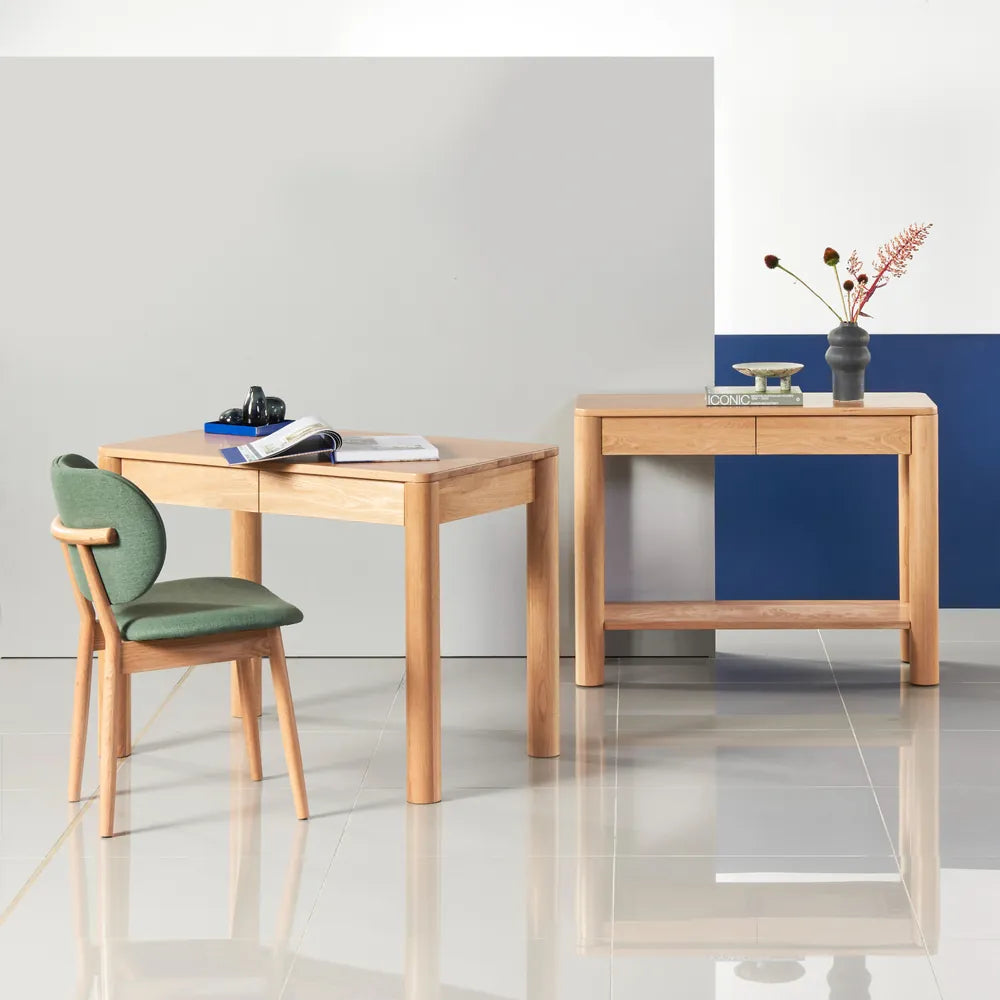 Olivia Console Table 100 x 40cm Solid American Oak