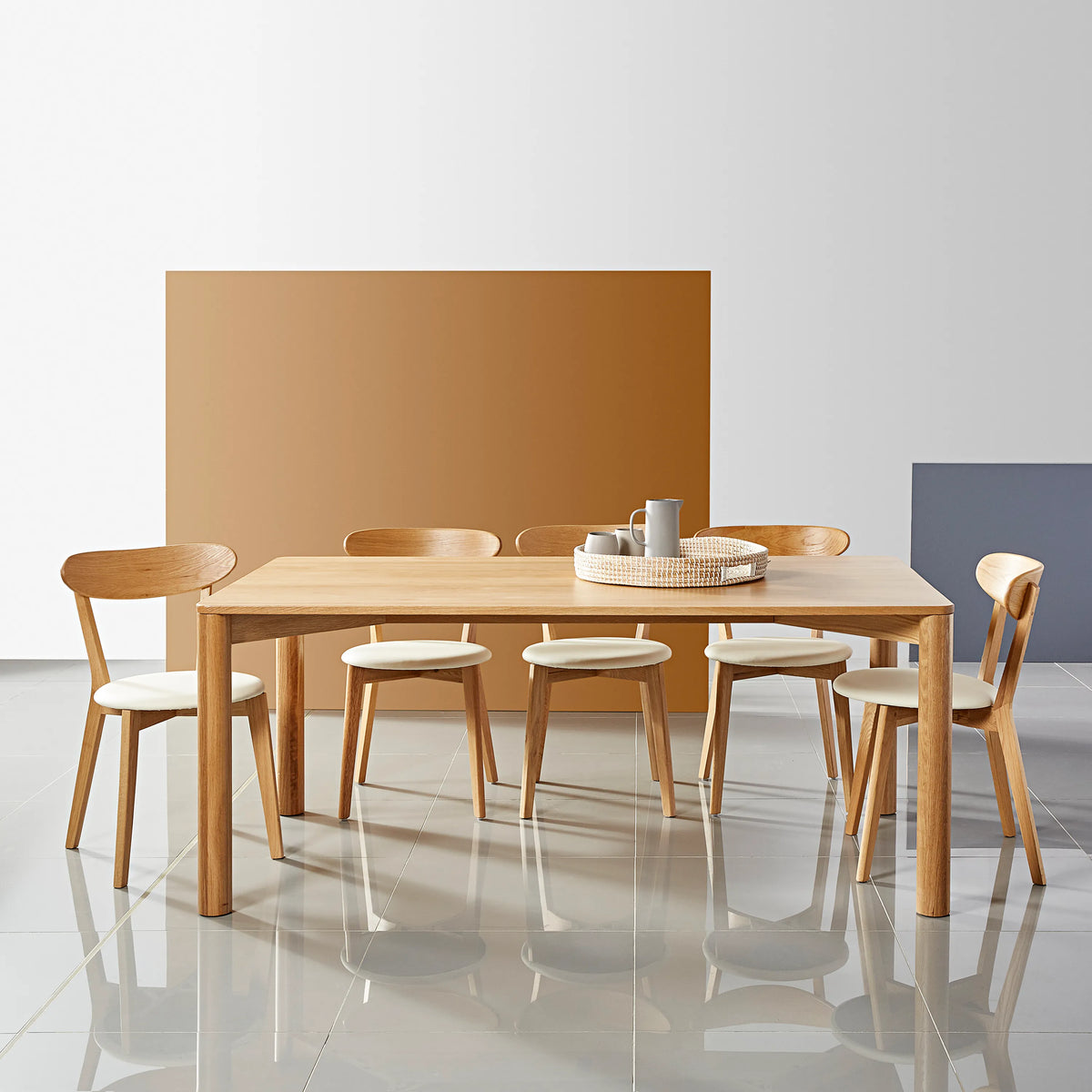 Olivia Dining Table 180 x 100cm Solid American Oak