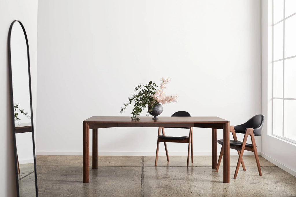 Olivia Dining Table 180 x 100cm Solid American Walnut