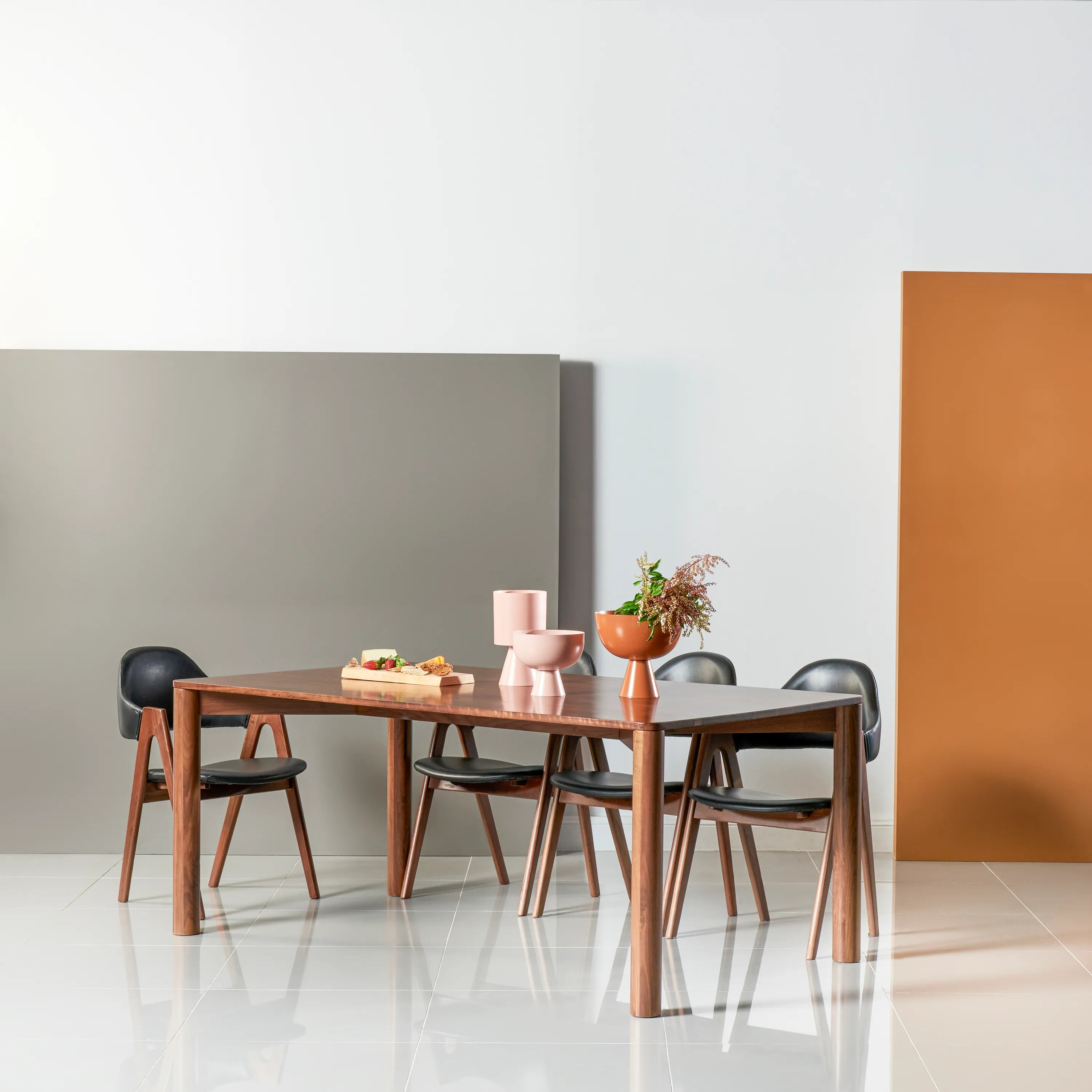 Olivia Dining Table 180 x 100cm Solid American Walnut