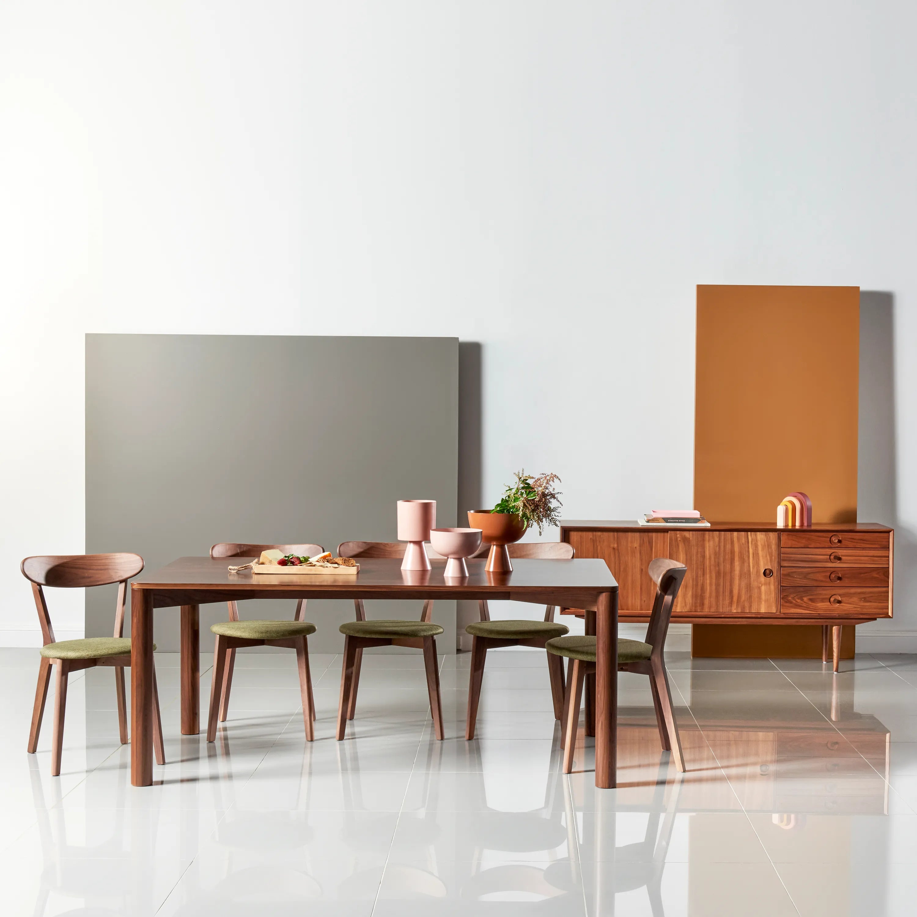 Olivia Dining Table 180 x 100cm Solid American Walnut