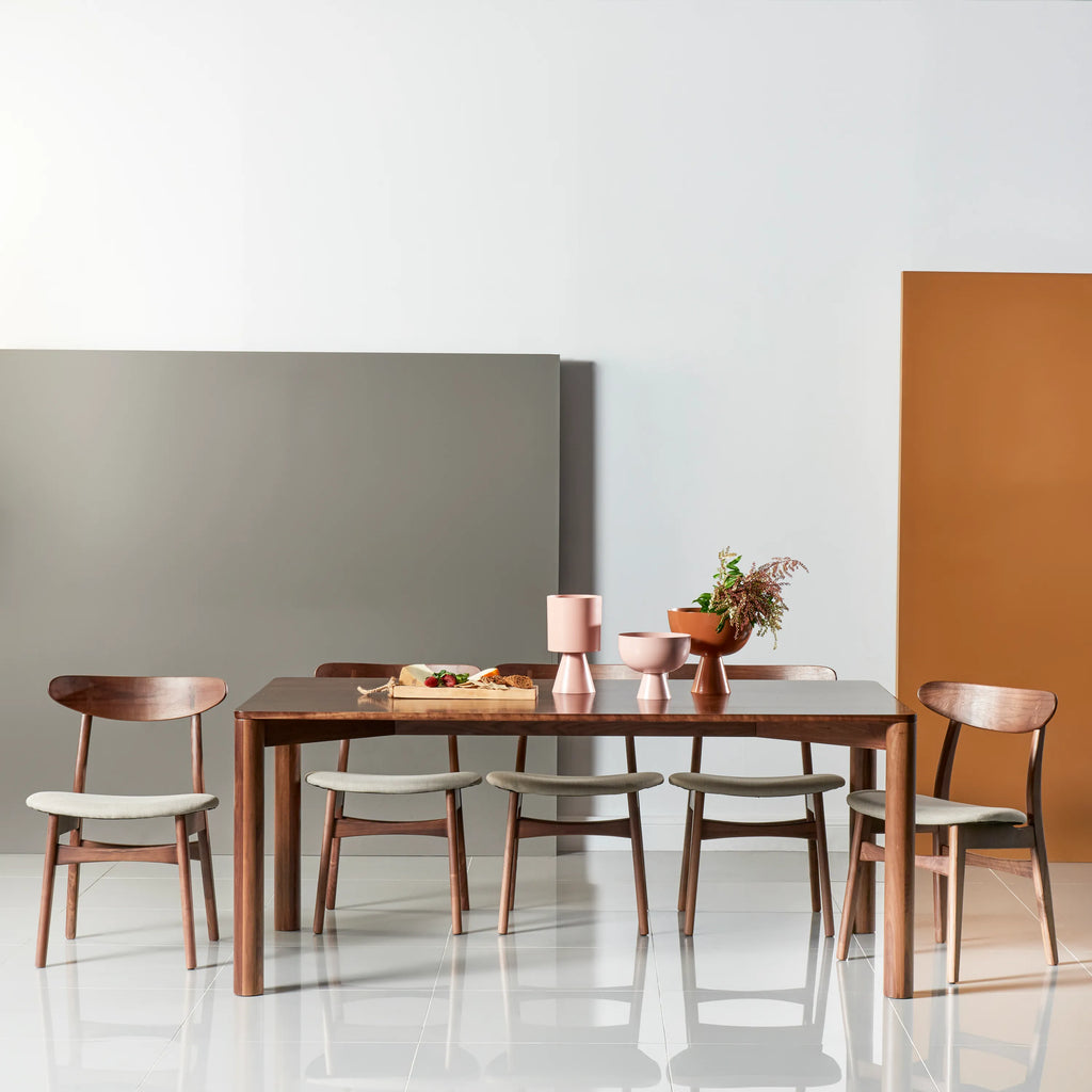 Olivia Dining Table 180 x 100cm Solid American Walnut