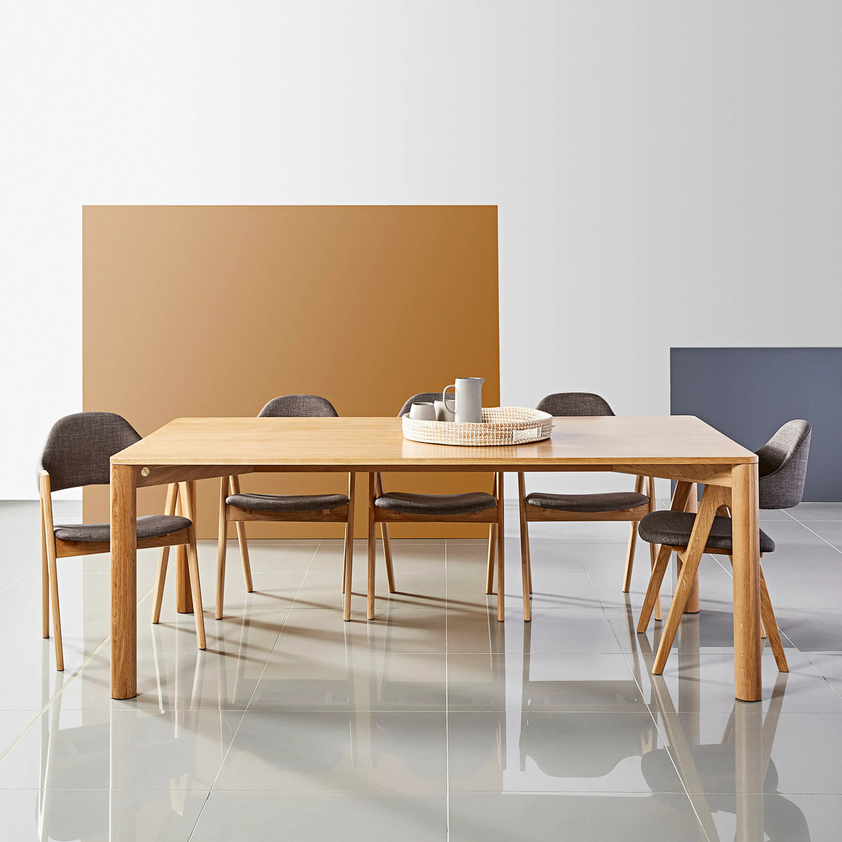 Olivia Dining Table 200 x 110cm Solid American Oak