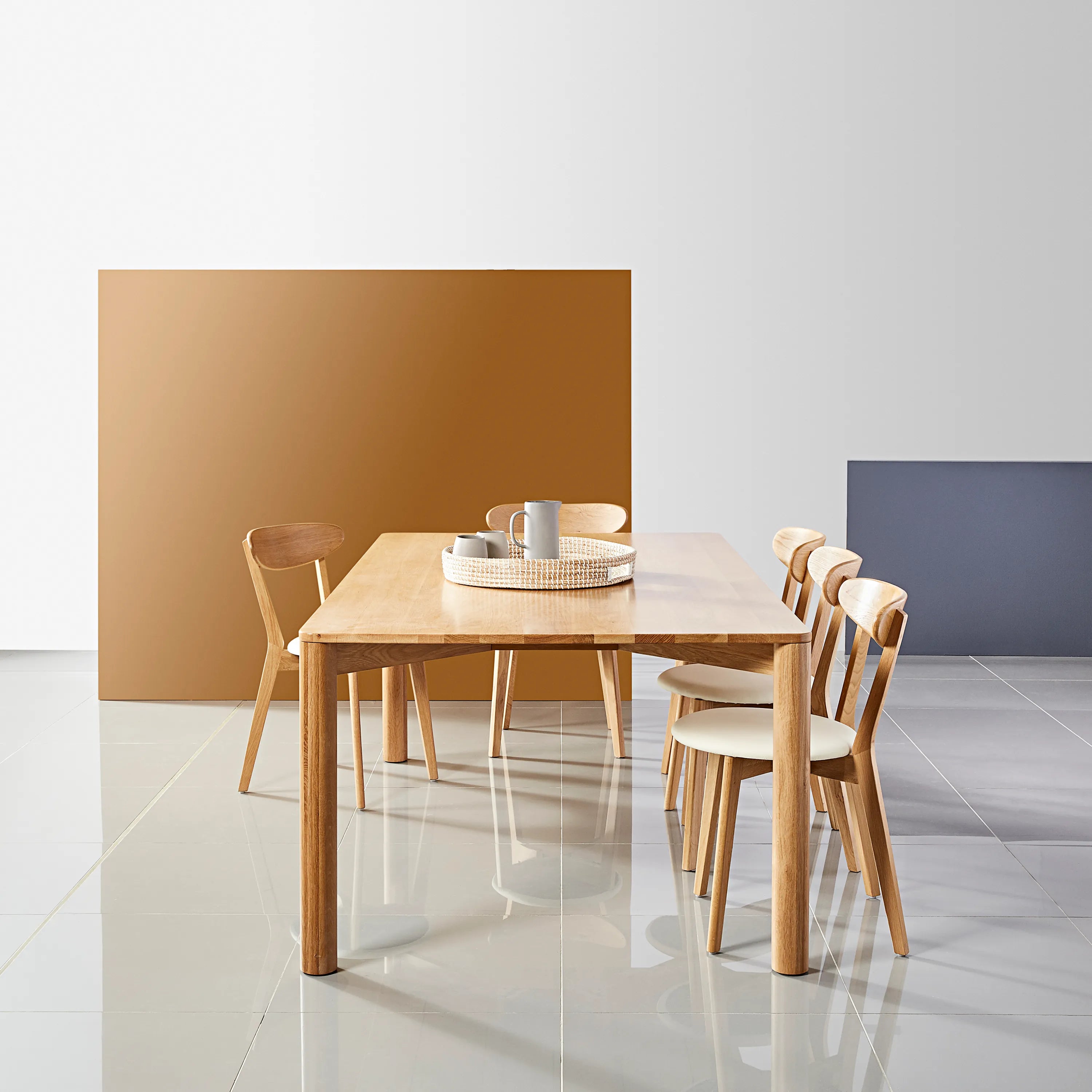 Olivia Dining Table 200 x 110cm Solid American Oak